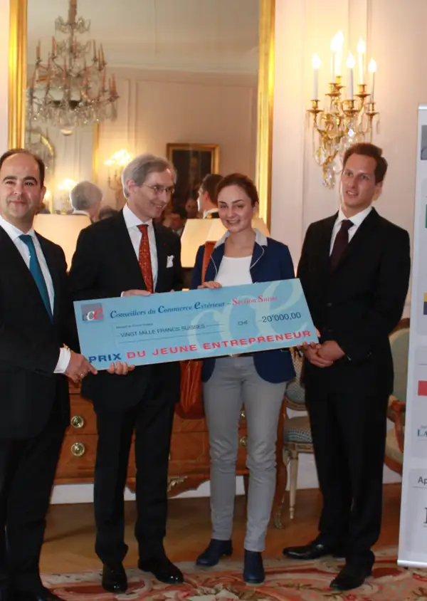 Der „Prix du Jeune Entrepreneur 2013“ (Jungunternehmerpreis)