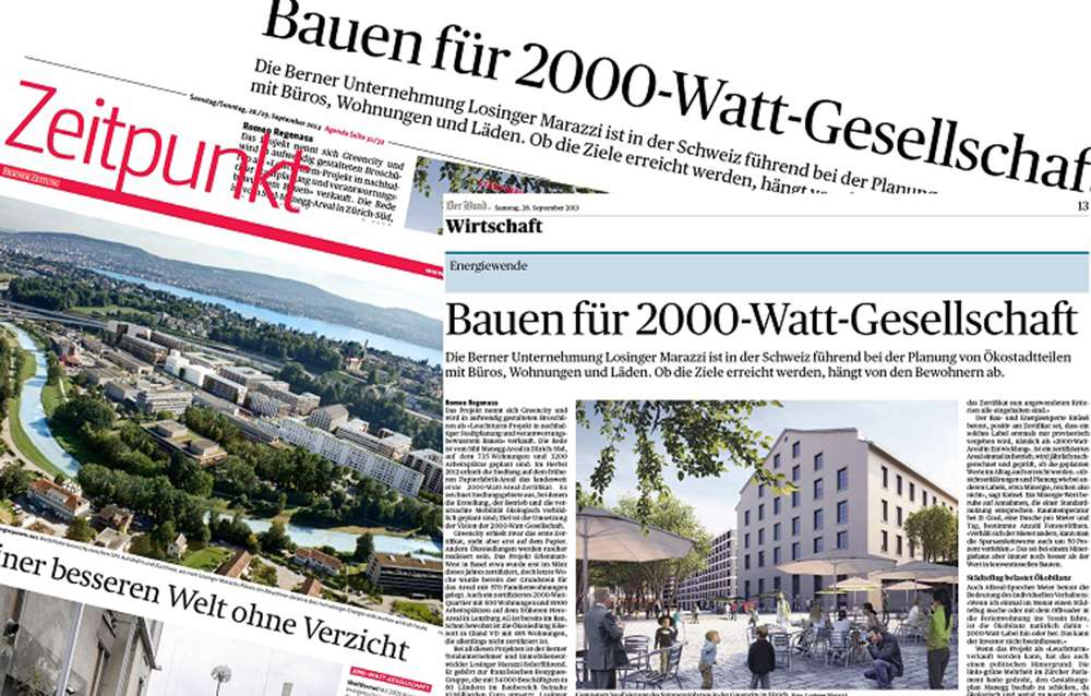 Unsere 2000-Watt-Areale im Fokus der Presse!